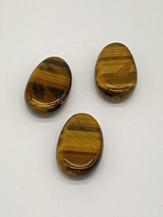 Tiger eye drop stone drilled