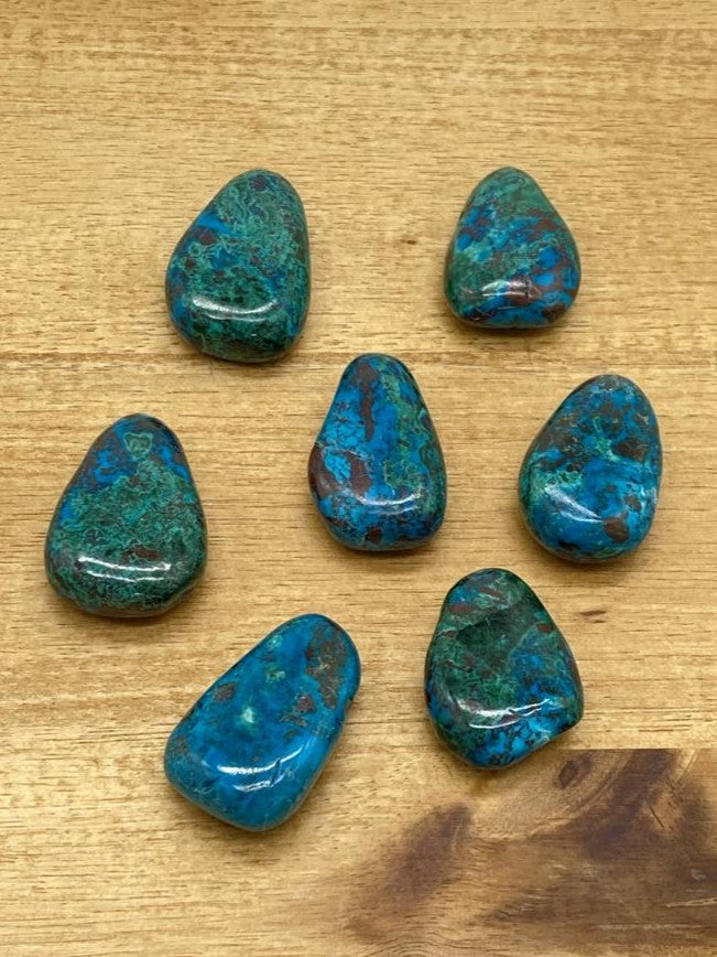 Chrysocolla-Malachite pendant drilled top quality