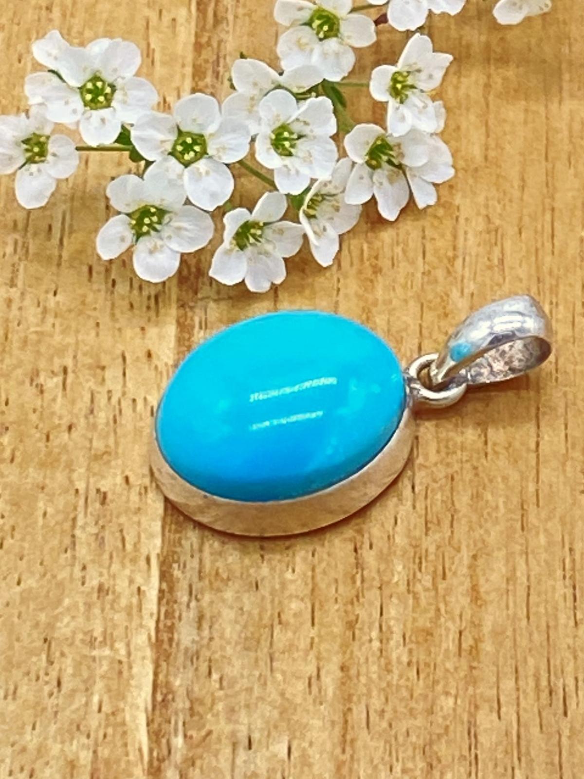 Turquoise from Arizona pendant 925 silver