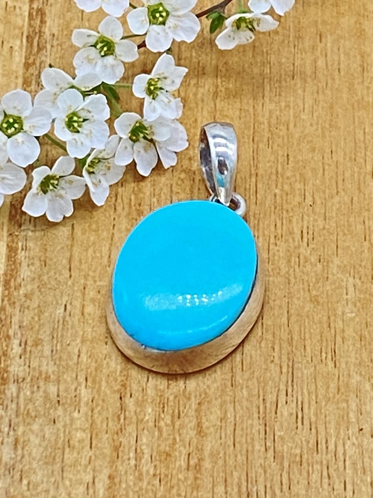 Turquoise from Arizona pendant 925 silver