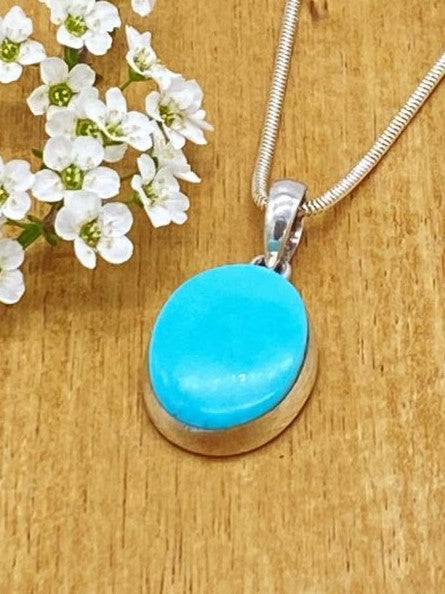 Turquoise from Arizona pendant 925 silver