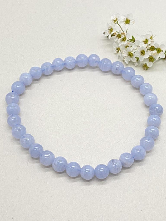 Chalcedony blue bracelet