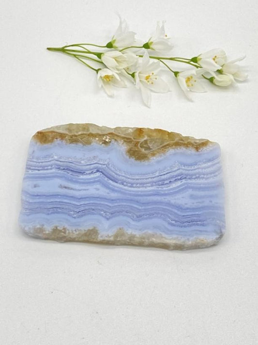 Chalcedony blue disc