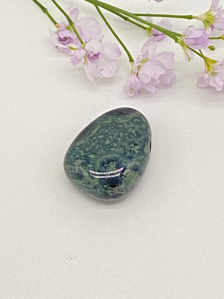 Eldarite teardrop stone drilled