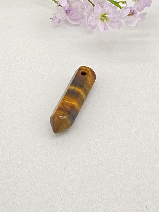 Tiger eye point drilled