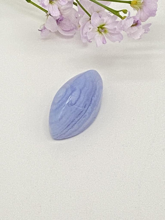 Chalcedony Navette drilled