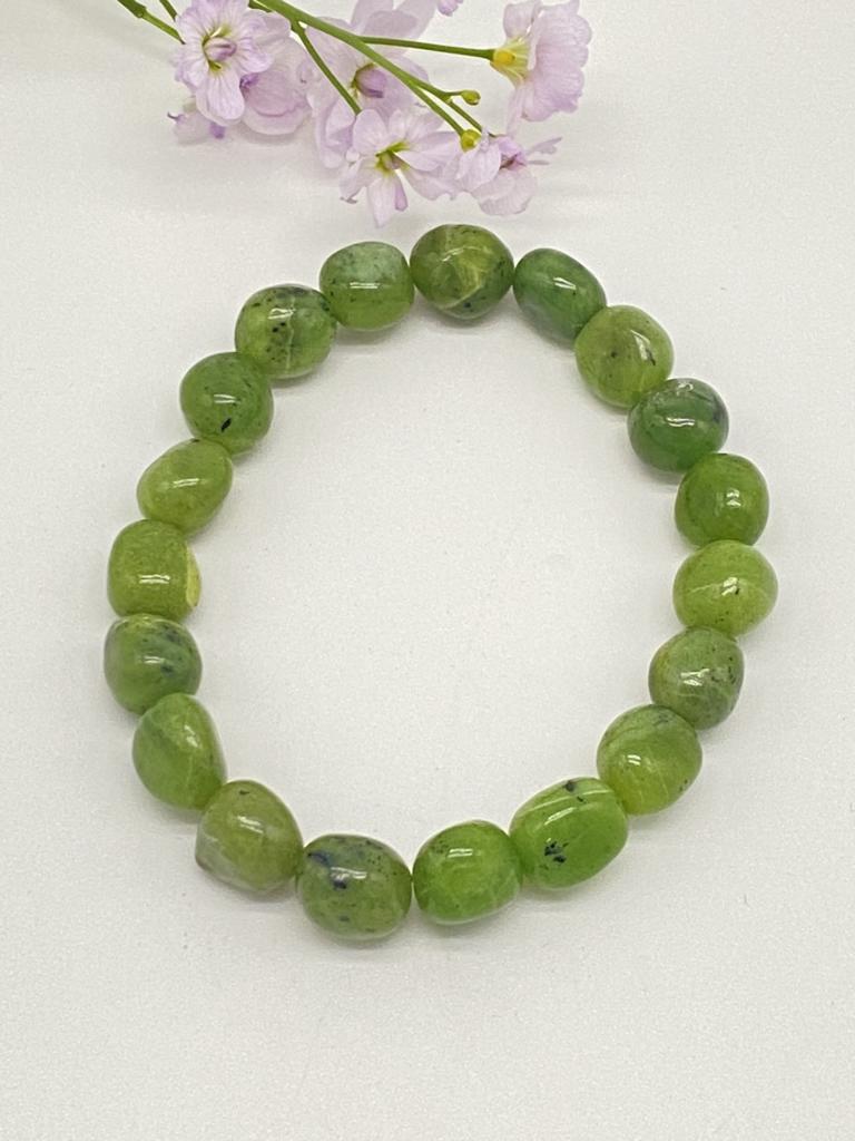 Nephrite Jade Nugget Bracelet