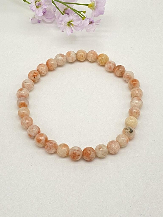 Sunstone bracelet 6mm balls