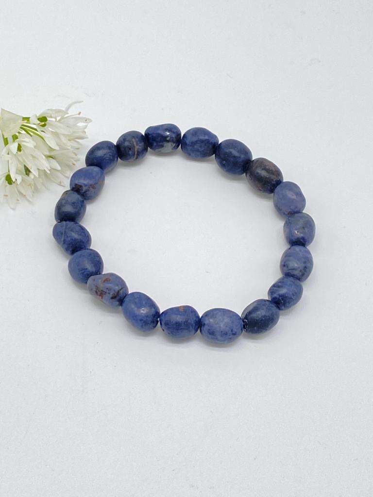 Sapphire blue nugget bracelet