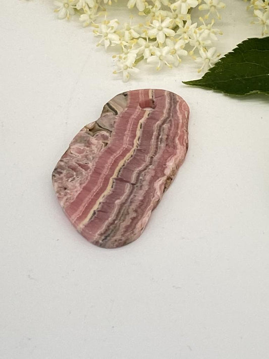 Rhodochrosite pendant drilled - unique