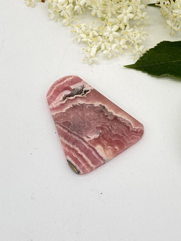 Rhodochrosite pendant drilled - unique