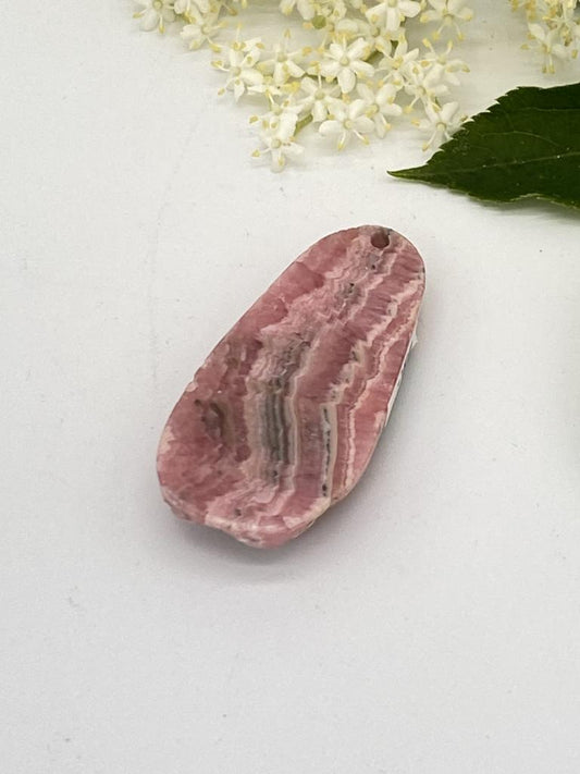 Rhodochrosite pendant drilled - unique