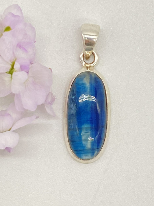 Kyanite pendant 925 silver