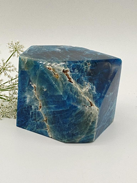 Apatite crystal polished