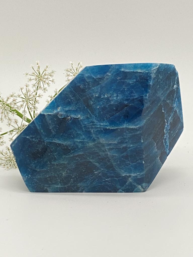 Apatite crystal polished