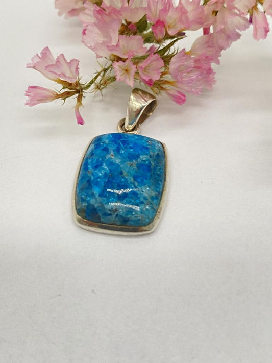 Apatite pendant 925 silver