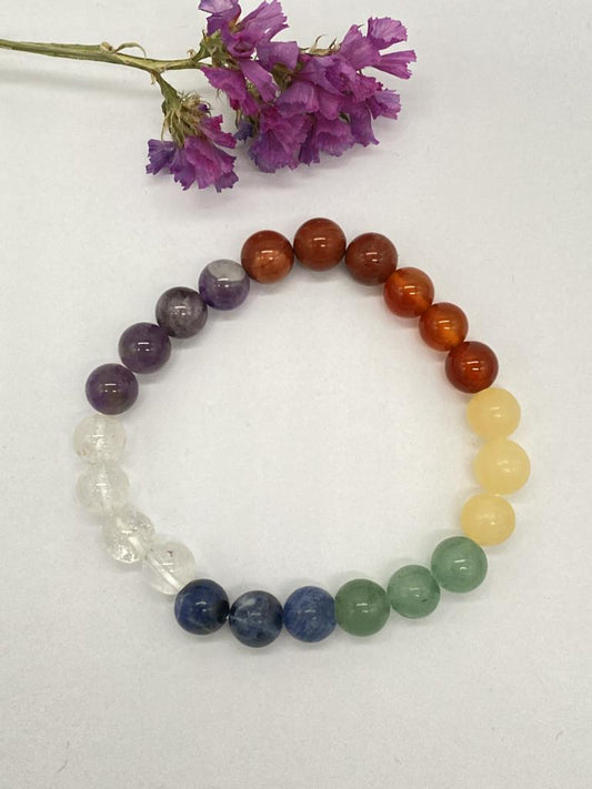 Chakra bracelet 8mm balls