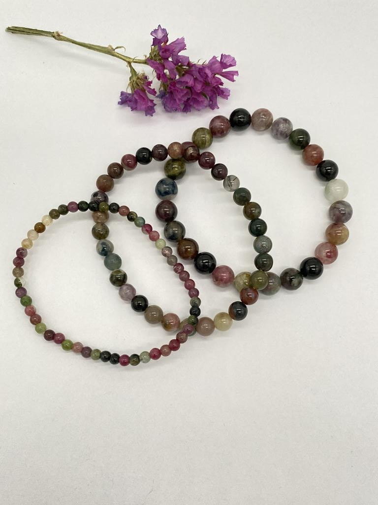 Tourmaline colorful bracelet