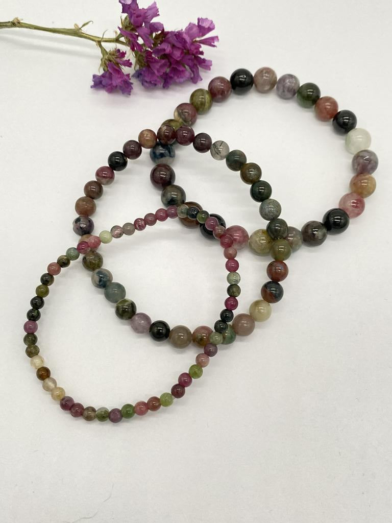 Tourmaline colorful bracelet