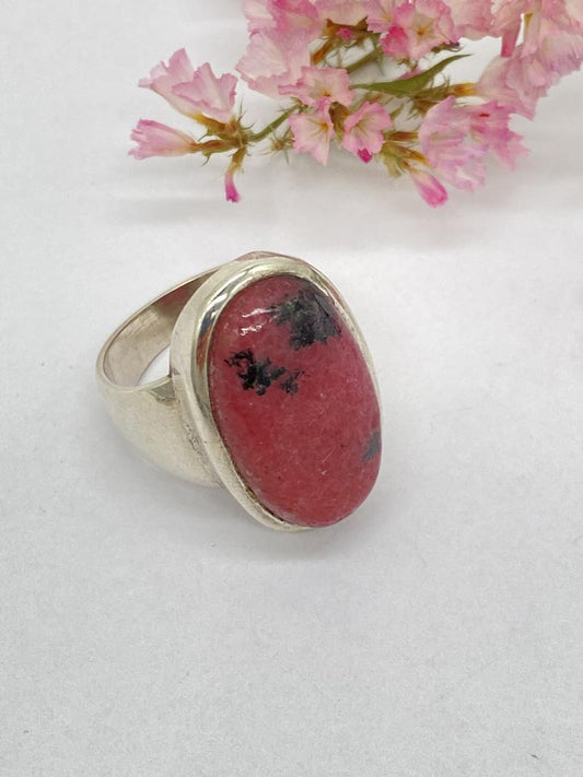 Rhodonite ring size 59