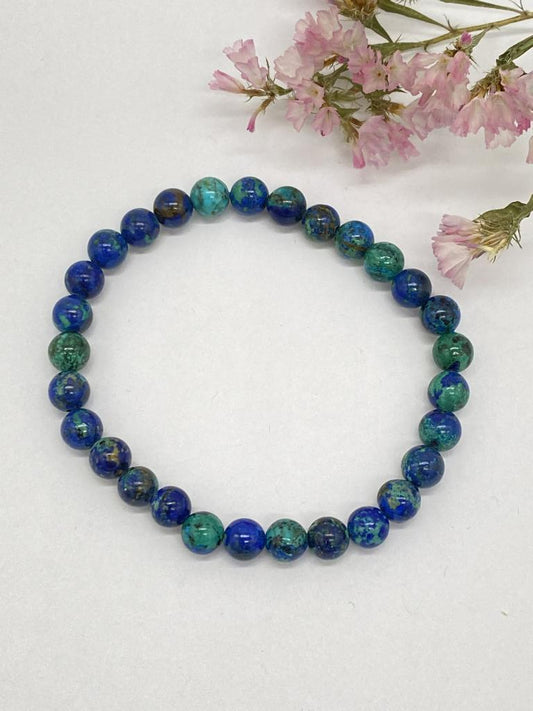 Azurite-Malachite bracelet 6mm balls