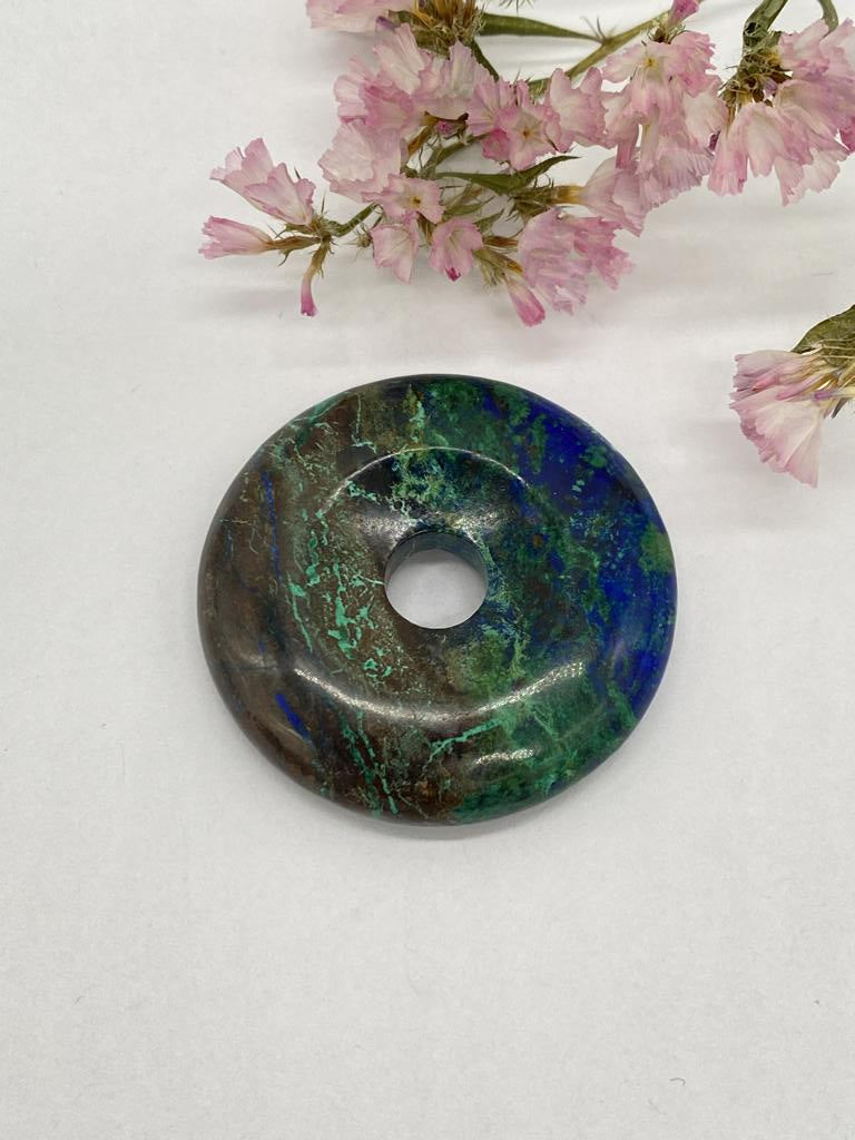 Azurite Malachite Donut 38mm - Unique