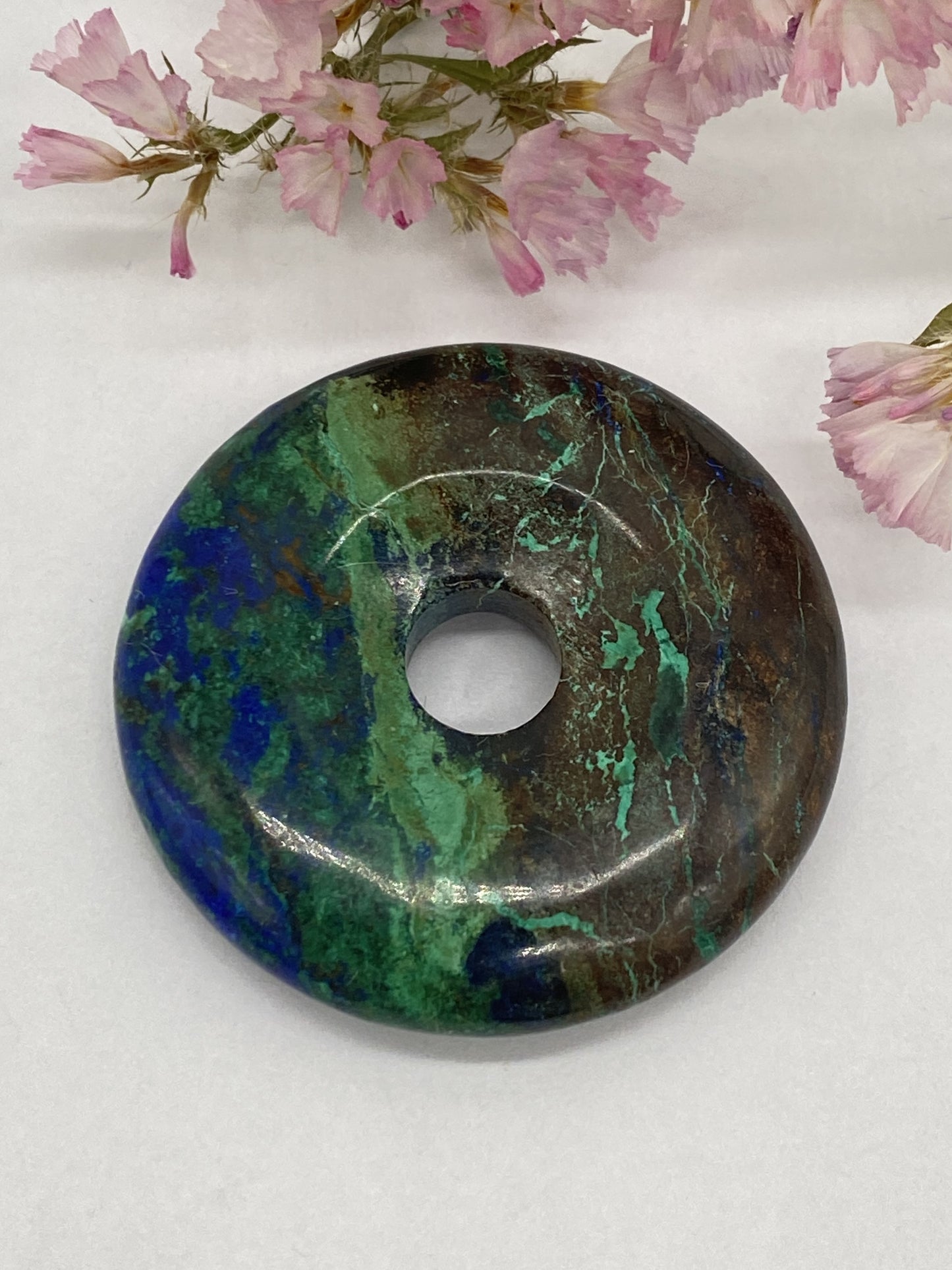 Azurite Malachite Donut 38mm - Unique